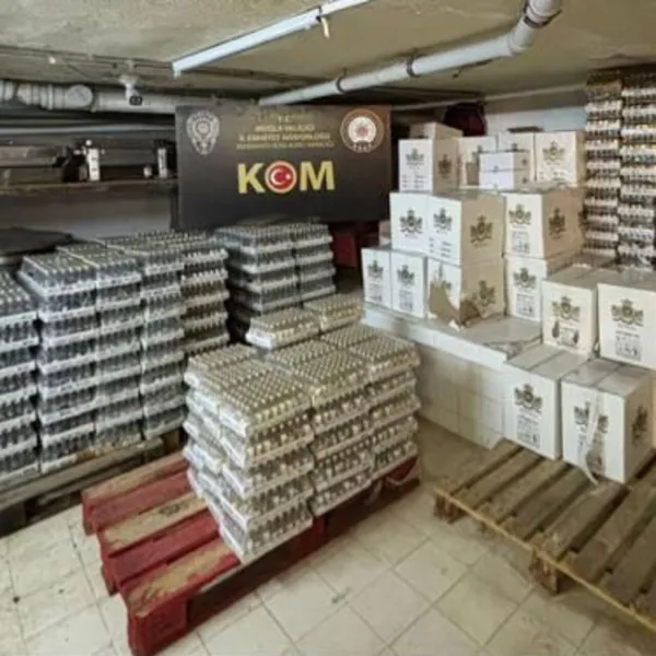 28 bin 896 şişe kaçak içki ele geçirildi