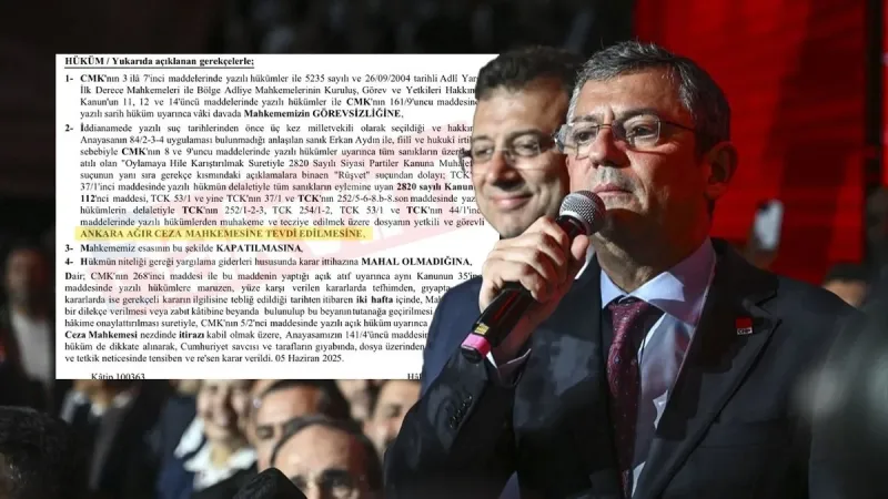 CHP'nin şaibeli kurultay iddianamesi ağır ceza mahkemesine gönderildi! TAKVİM gerekçeli karara ulaştı: Rüşvet suçunu oluşturuyor
