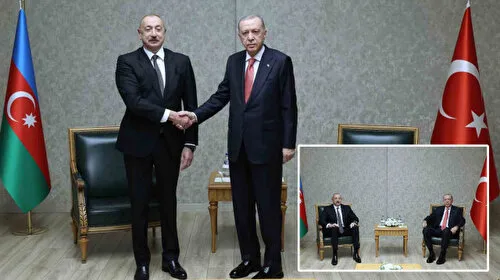 Erdoğan Aliyev ile görüştü