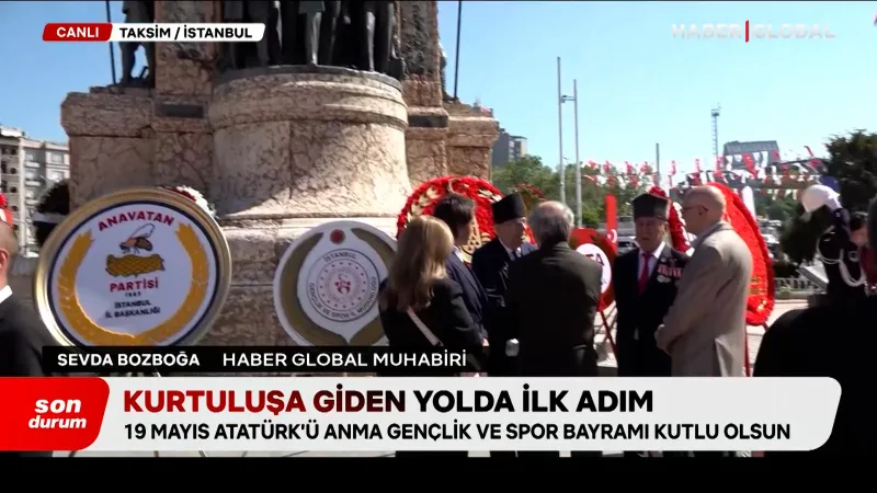 İstanbul'da 19 Mayıs coşkusu: Kutlamaların adresi Taksim Meydanı