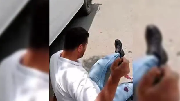 Malatya'da kendisini rahatsız eden adamı ayağından vurdu! O anları kaydetti