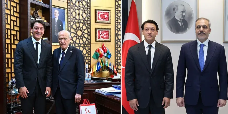 Mesut Özil'den Sürpriz Ziyaret! Bahçeli ve Fidan ile Görüştü