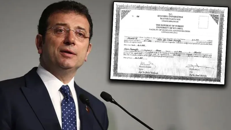 İmamoğlu'nun Diploması İptal Mi? Avukatından Şok Başvuru!