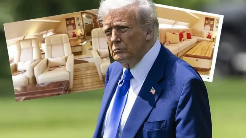 Trump'a Katar'dan Şok Hediye! Görenleri Hayrete Düşüren Jet