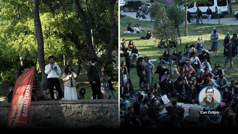Maçka Parkı'nda Öğrenci Eylemi: Tutuklu Arkadaşlarına Destek! Şok Slogan
