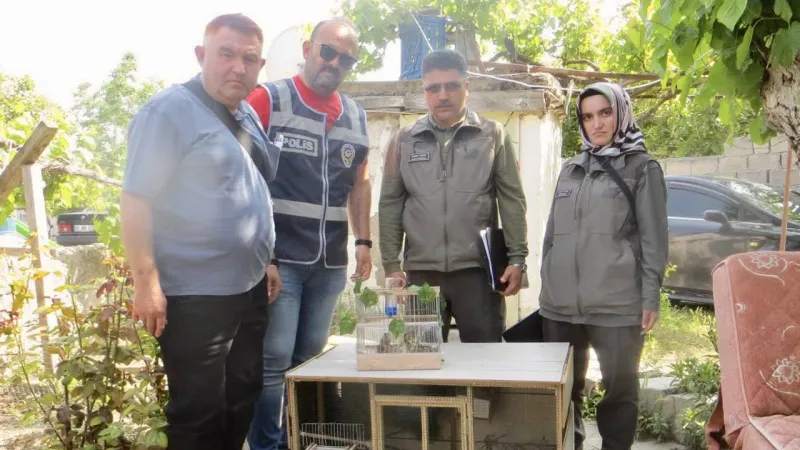 Saka kuşu ticareti yapan kişiye 77 bin 600 lira ceza