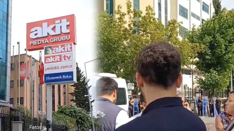 Yandaş Akit önünde Ferdi Zeyrek protestosu! Polis izin vermedi